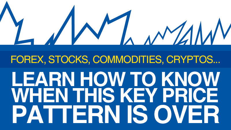 FX, Stocks, Commodities, Cryptos… Learn How to Know When This Key Price Pattern is Over (Video)